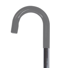 Cane  Round Handle  Blue Jay Silver With Vinyl Comfort Grip   All Care Store