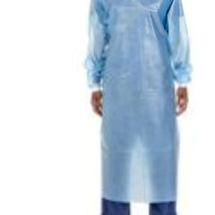 protective procedure gown one size fits most blue nonsterile aami level 4 disposable packaging type case