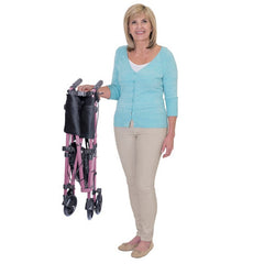 ez fold n go rollator regal rose each