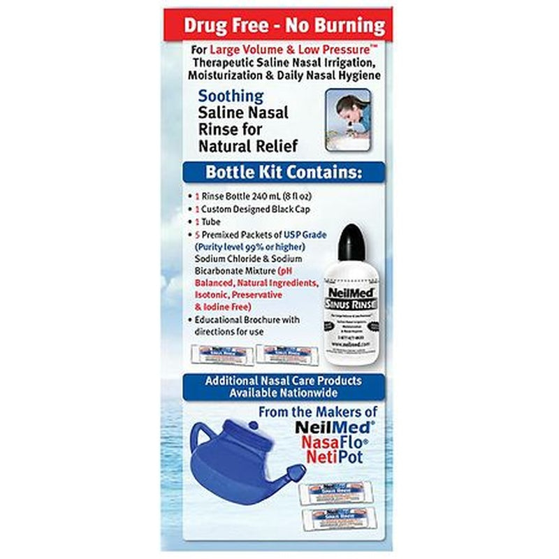 saline nasal rinse kit neilmed® sinus rinse 100 packets