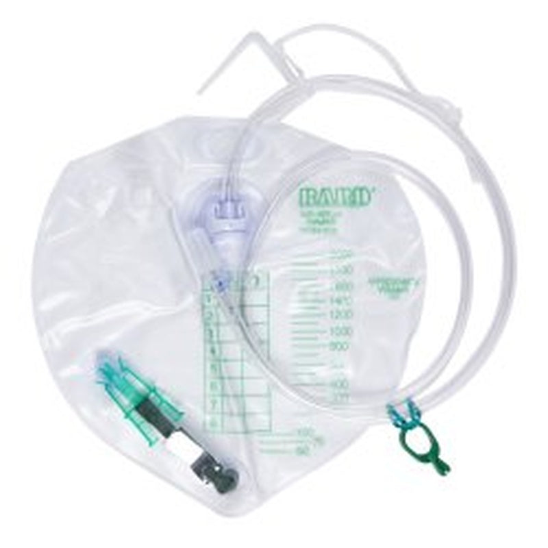 Urinary Night Drainage System Urocare Anti-Reflux Valve NonSterile 2000 mL High-Density Polyethylene (HDPE) | BOX