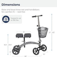 steerable knee walker