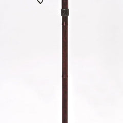 folding cane alum w gel grip red crackle