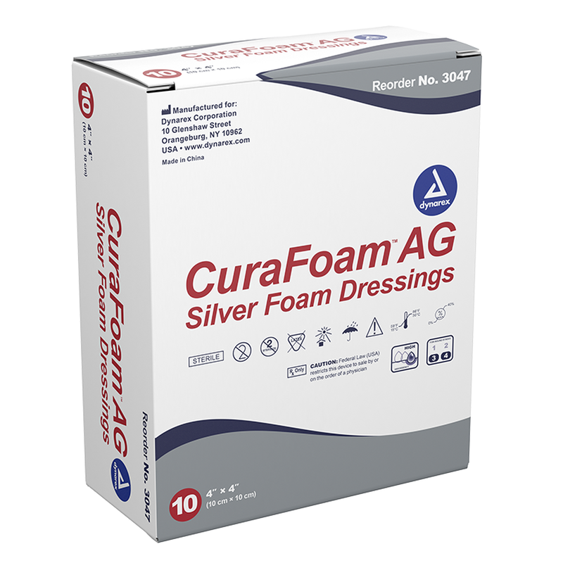 dynarex curafoam ag foam dressing