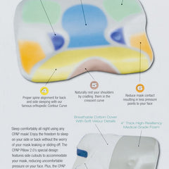 contour cpap pillow with velour cover
