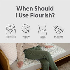 disposable underpad flourish 24 x 36 inch fluff light absorbency