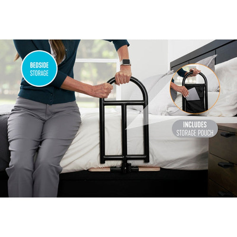bed handle with organizer pouch