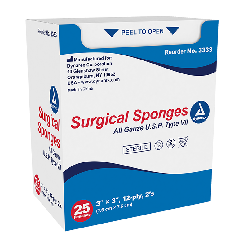 dynarex sponges pads sterile non sterile