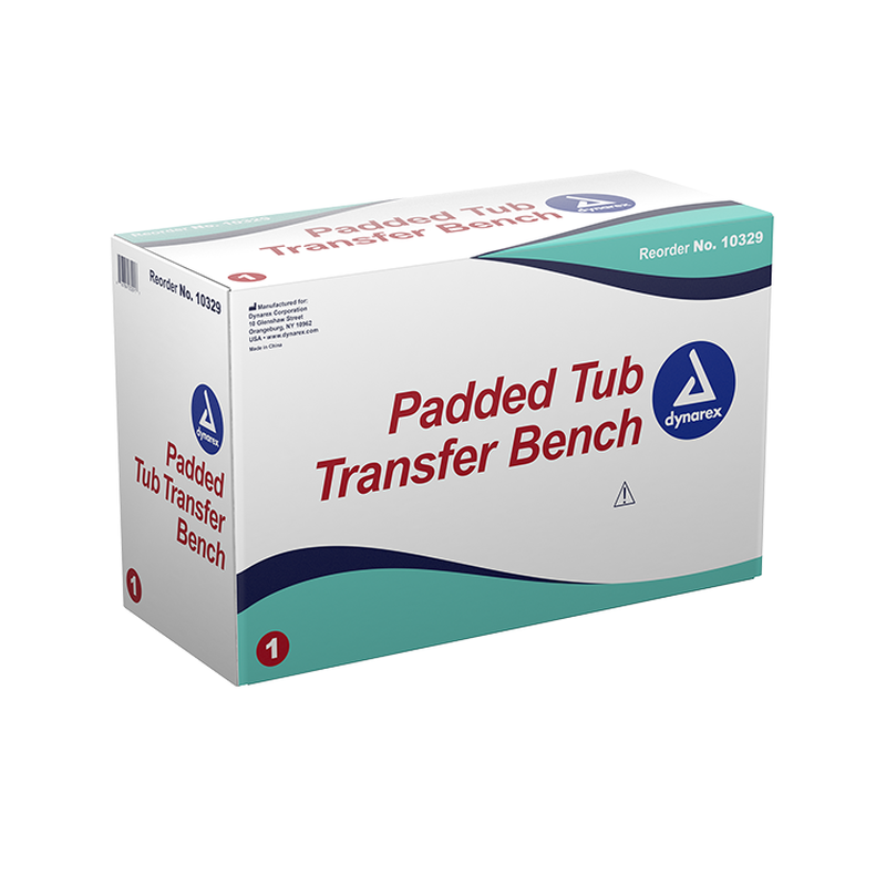 dynarex padded tub transfer bench