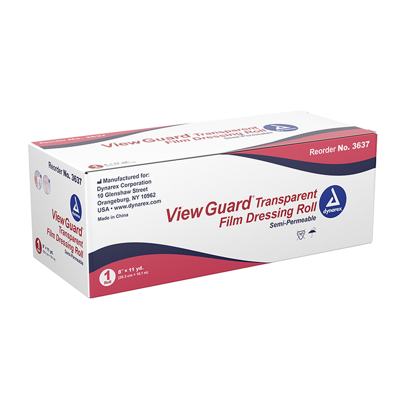 dynarex view guard transparent dressing rolls non sterile