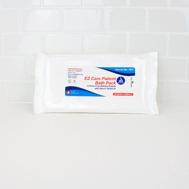 dynarex ez care patient bath packs