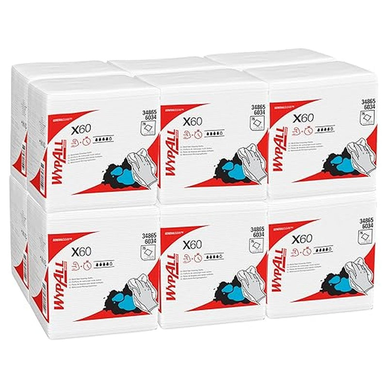 task wipe wypall x60 light duty white nonsterile cellulose polypropylene 12 x 12 1 2 inch reusable packaging type case