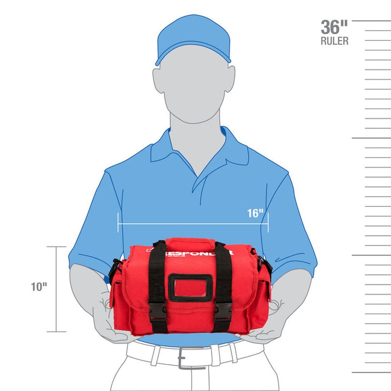 First Responder Kit First Aid Only 24 Person Cordura Semi-rigid Bag, Packaging Type- Each