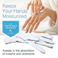 Cotton Gloves - White X-large (pair)  Fits 9-1/2  - 10-1/2