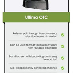 Ultima Otc Tens Device Black