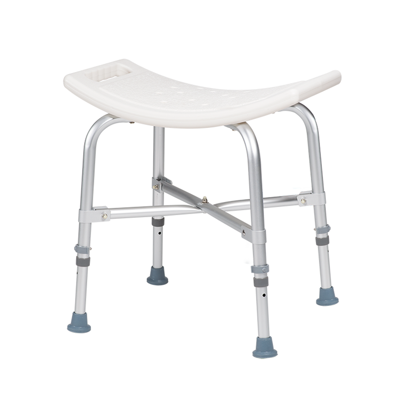Shower chair with back support
