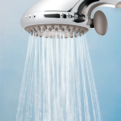 moen shower head hand held w pause control chrome finish