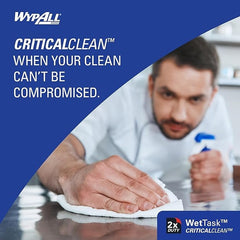 task wipe kimtech prep wettask white nonsterile meltblown 12 x 12 1 2 inch disposable packaging type case