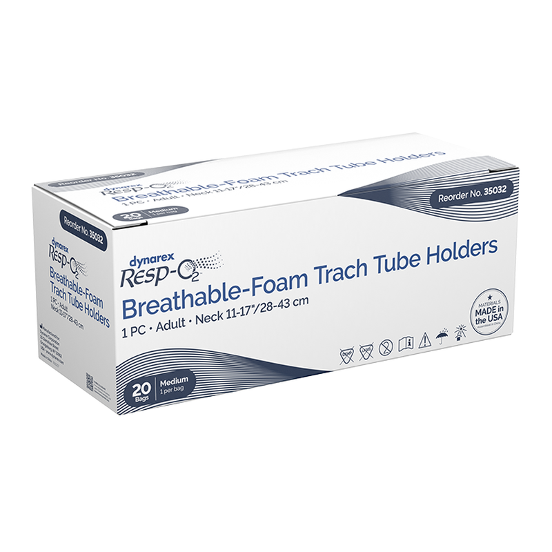 breathable foam trach tube holder 1 piece