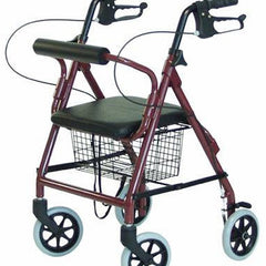 bariatric 4 whl rollator hemi burgundy imperial 450 wt cap