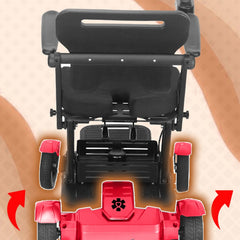 titan mobility ultra lightweight collapsible travel electric wheelchair