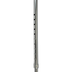 Cane  Round Handle  Blue Jay Silver With Vinyl Comfort Grip   All Care Store