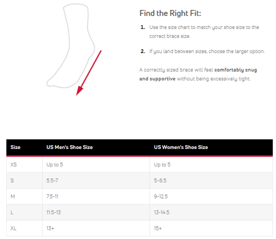 Ankle Support AirSport Medium Hook and Loop Closure Male 7-1/2 to 11 / Female 9 to 12-1/2 Left Ankle