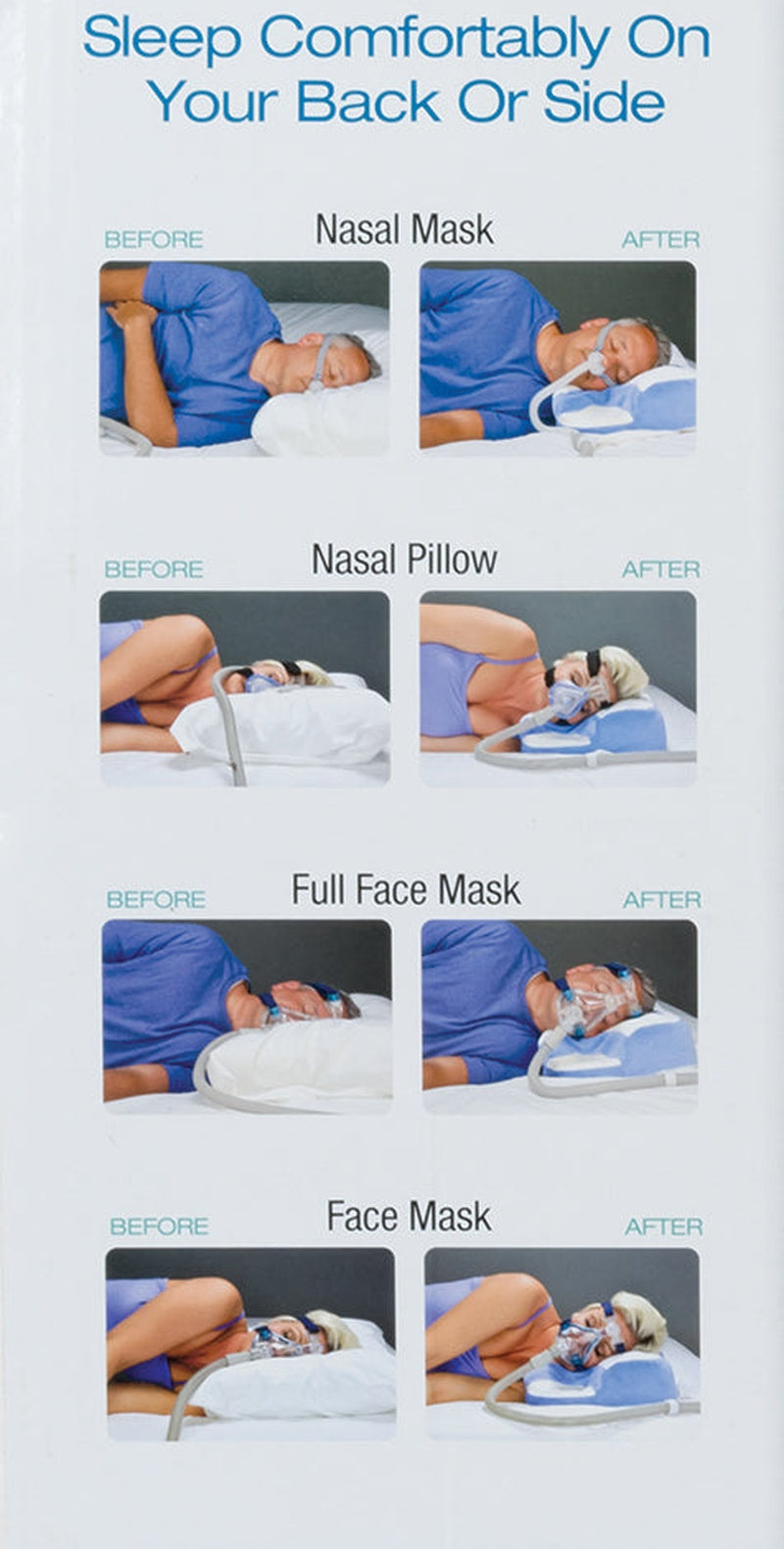 contour cpap pillow with velour cover