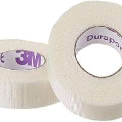 Medical Tape 3M Durapore White 1/2 Inch X 10 Yard Silk-Like Cloth NonSterile | 24/BX