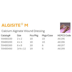 algisite m alginate dressing 4 x 4 inch algisite m alginate dressing mk372316bx