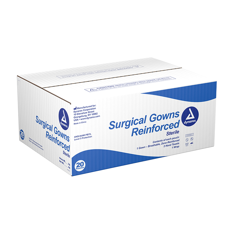 dynarex surgical gowns sterile 20cs