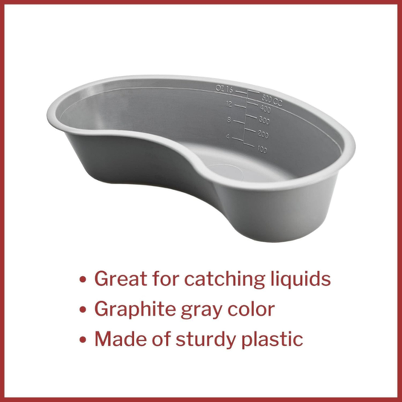 emesis basin mckesson graphite 16 oz plastic single patient use packaging type case