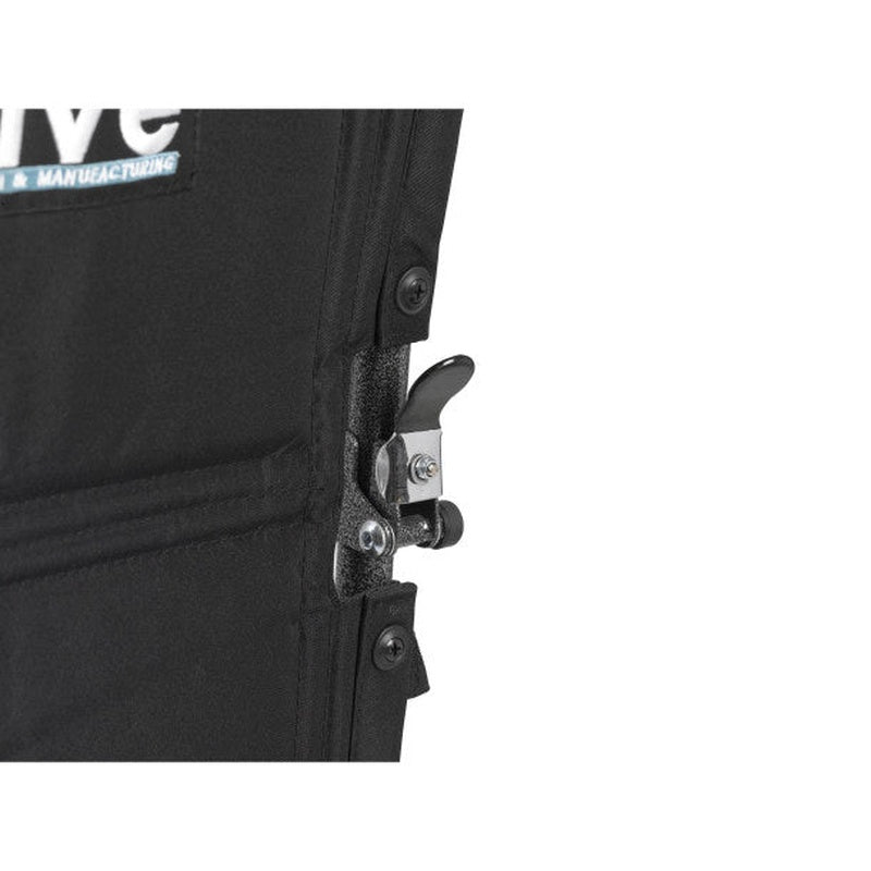 Drive Medical Transport Wheelchair 19x16 | 250 lbs Capacity with Swing-Away Footrests