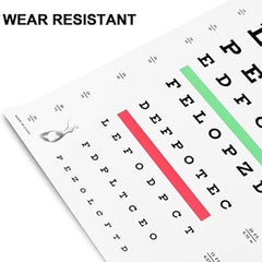 snellen eye chart 22 l x 11 w
