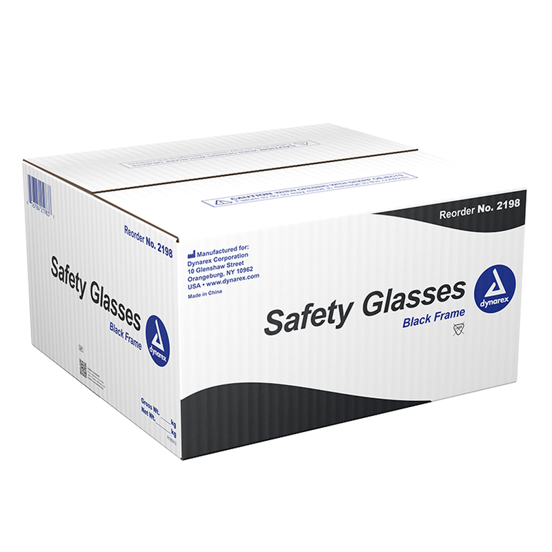 dynarex safety glasses protective eye goggles 50cs