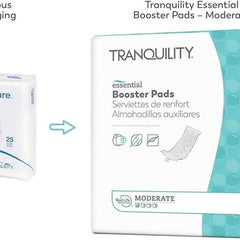 booster pad tranquility essential 3 1 2 x 12 inch heavy absorbency super absorbent core one size fits most packaging type case