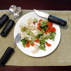 Make Eating Easier Big Grip Utensil Set  Blue Jay Brand