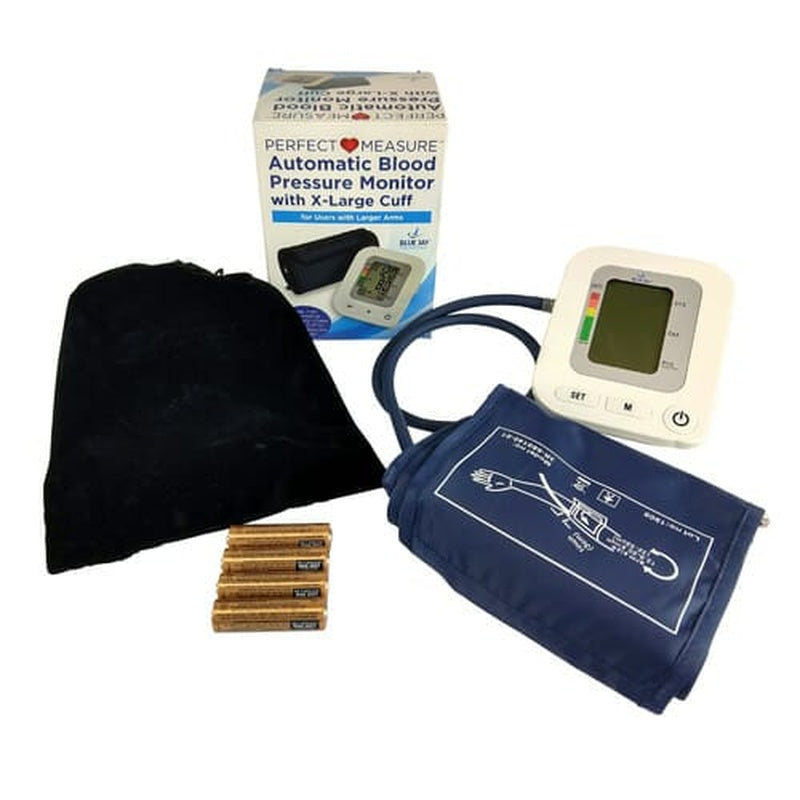 full automatic blood pressure w extra large cuff 4 aa batt
