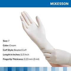 mckesson perry performance plus surgical glove size 7 cream mckesson perry surgical glove mk1044706bx