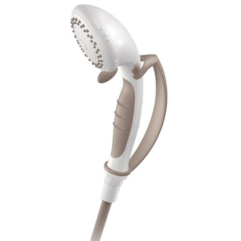 moen shower head hand held w pause control white
