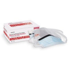 Surgical Mask FluidShield Anti-fog Foam ASTM Level 3 Tie Closure One Size Fits Most, Packaging Type- Box