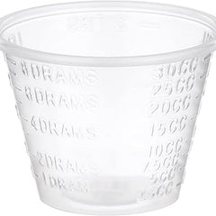 medicine cup 1 oz clear plastic disposable nonsterile packaging type case