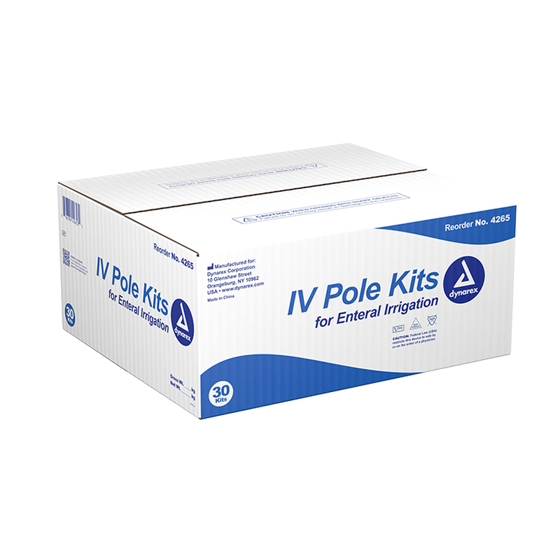 dynarex iv pole kit pack type 30 box per case