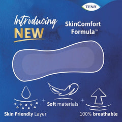 bladder control pad tena sensitive care extra coverage 9 inch length light absorbency dry fast core one size fits most packaging type case