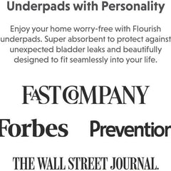 disposable underpad flourish 24 x 36 inch fluff light absorbency