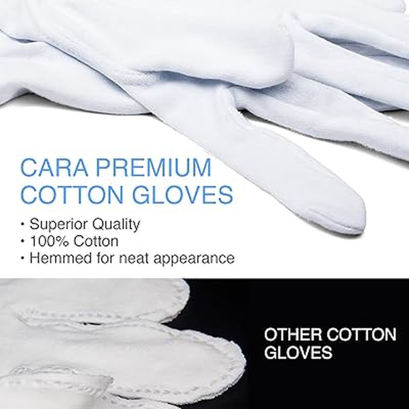 Cotton Gloves - White X-large (pair)  Fits 9-1/2  - 10-1/2