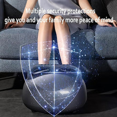 Foot Massager Heating Therapy Hot Compression Shiatsu Knead Roller Muscle Relaxation Pain Relief Electric Foot Massage Machine