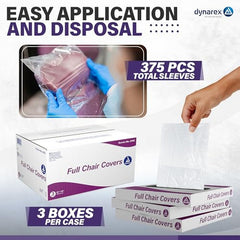 dynarex full chair cover pack type 3 box per case