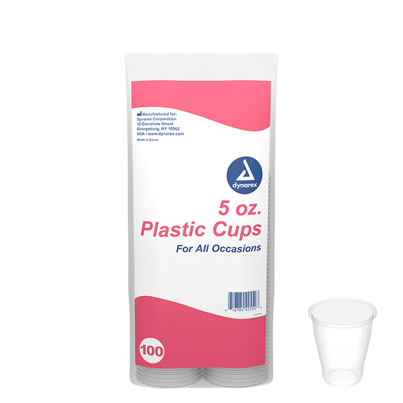 dynarex clear drinking cups