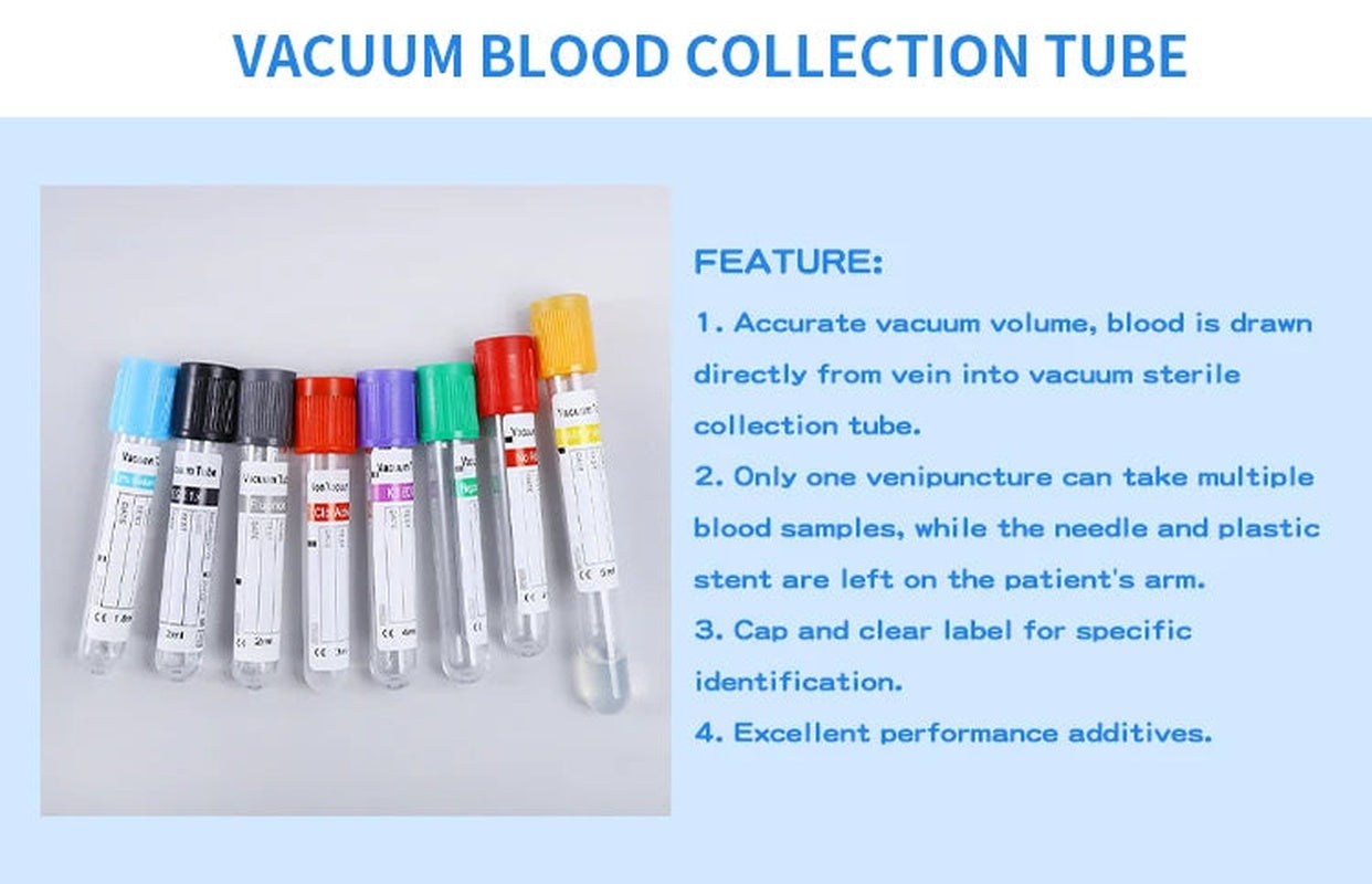 10pcs 50pcs disposable vacuum blood collection tube with separation gel coagulant lab medical blood collecting tube